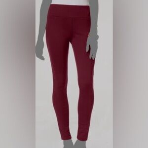 Cloth Burgundy Leggings